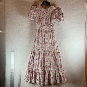 Collective The Label Petite Cross Back‎ Tiered Floral Midi Dress Size 6 NWT 8941